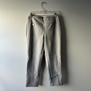 Lisette L grey slim leg pull on waist pants